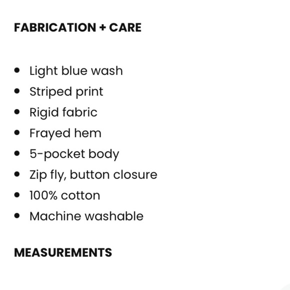 Pacsun high rise striped denim festival shorts windowpane in null size 26 - Picture 13 of 13